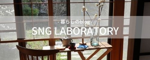 SNG LABORATORY -暮らしのblog-